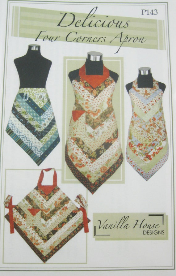 Four Corners Apron Delicious Patterns Vanilla