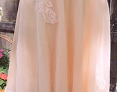 Vintage Half Slip Triple Layer Nylon And Lace