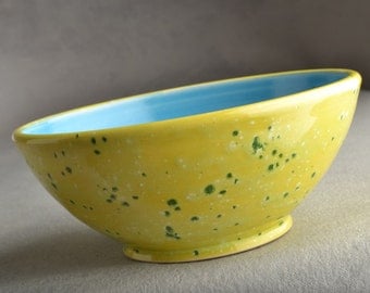Soup Cereal Bowl Stoneware Soup Cereal Serving Bowl by Symmetrical Pottery
