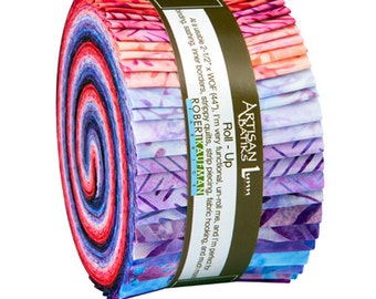 Robert Kaufman Artisan Batiks: Splendid, Roll Ups, RU-591-40