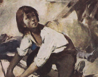 Vintage German Postcard -- Heller "Gavroche" -- 1960s