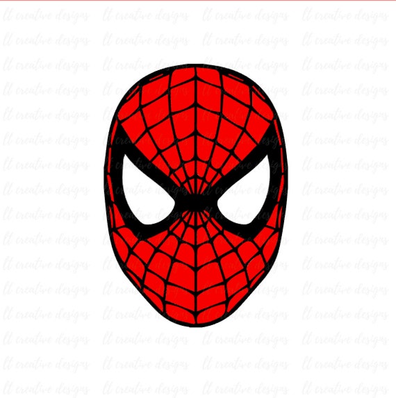 Spiderman SVG Spiderman Face SVG Silhouette Cut Files