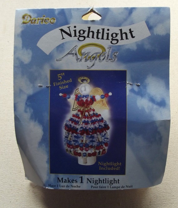 Darice Night light beaded Angel kit / Patriotic Craft kits
