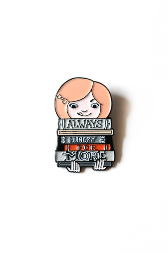 Always Hungry for More Books Pin