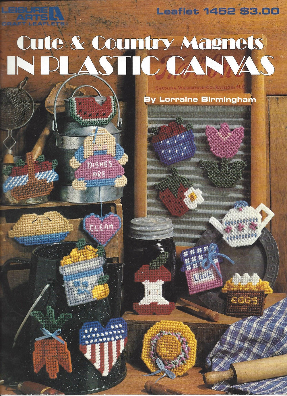 Cute & Country Magnets In Plastic Canvas Leisure Arts 1452