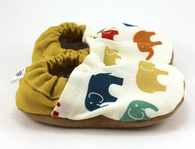 elephant baby shoes elephant clothing baby by ScooterBooties
