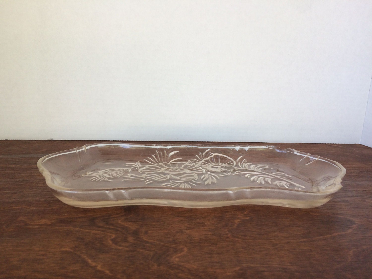 Vintage Glass Dressing Table Tray
