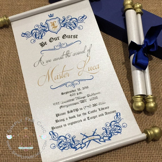 Princess Scroll Invitations 10