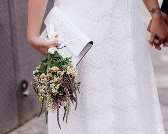 Bridal clutch / wedding clutch bag / white vinyl clutch purse / easy to clean clutch / vegan clutch bag / standout and ethical / congrats!