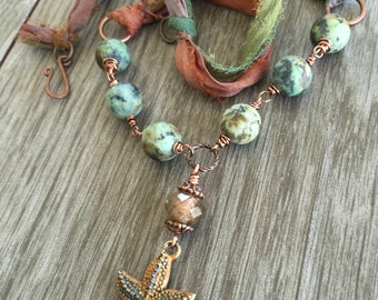 Handmade Wearable Art from the Woodlands Garden by EsKayDesignsSK