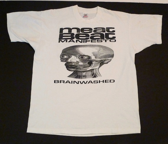 Very Goods | Meat Beat Manifesto T Shirt 1992 Vintage Brainwashed ...