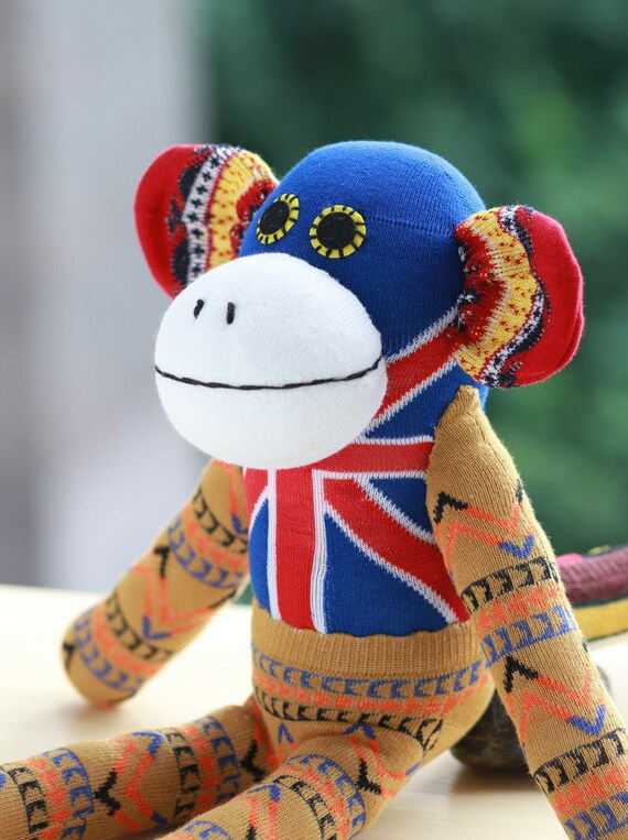 small stuffed monkey toy