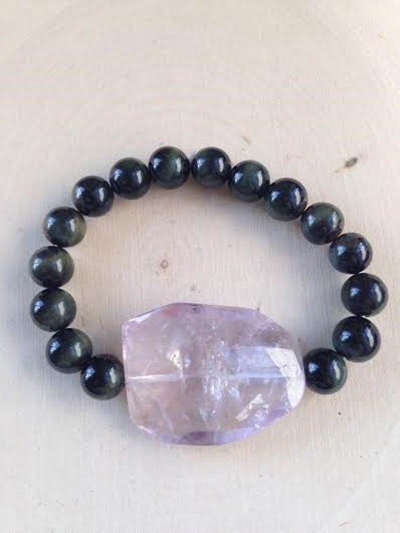 amethyst obsidian jewelry