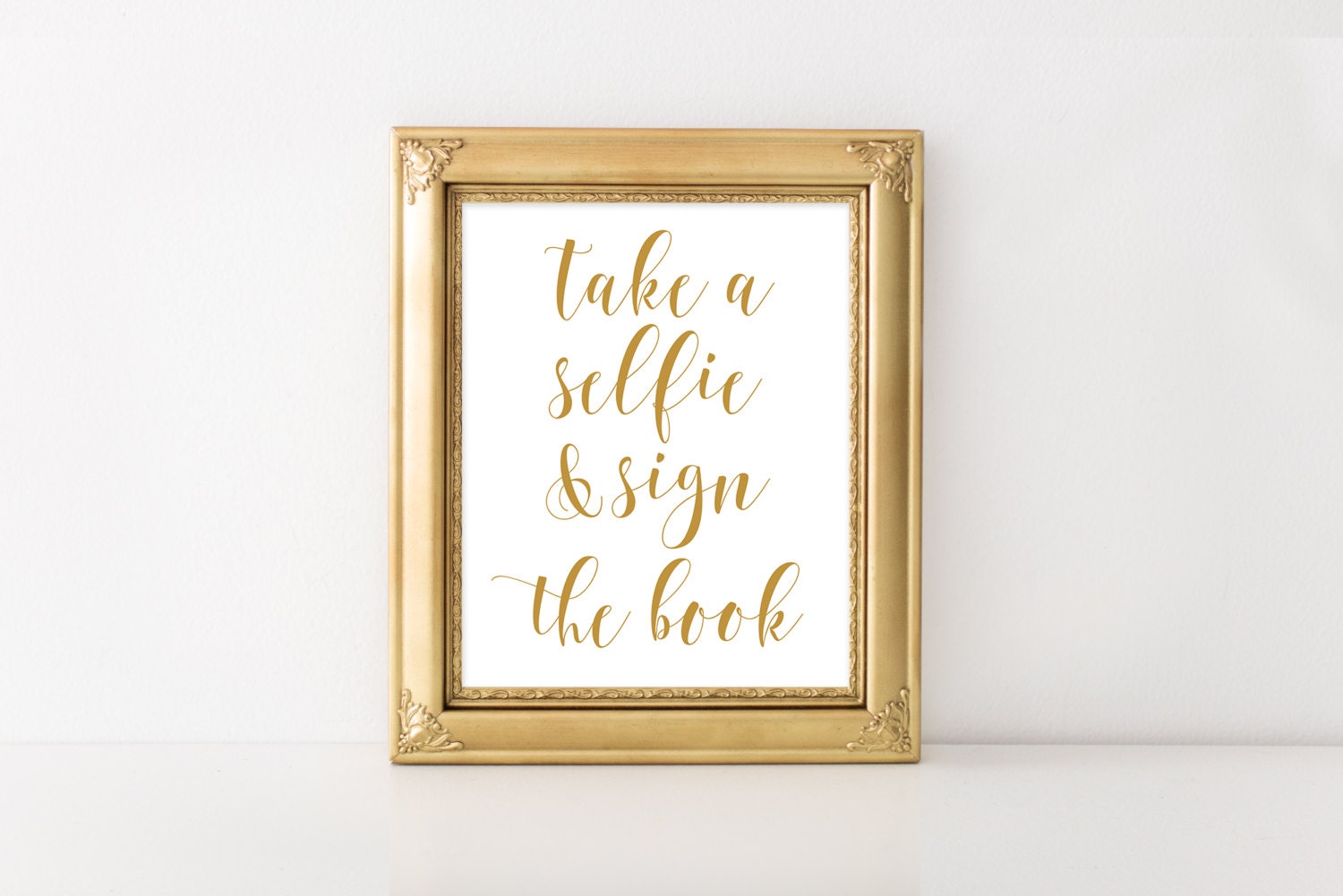 Take a Selfie and Sign the Book Printable Guest Book Sign