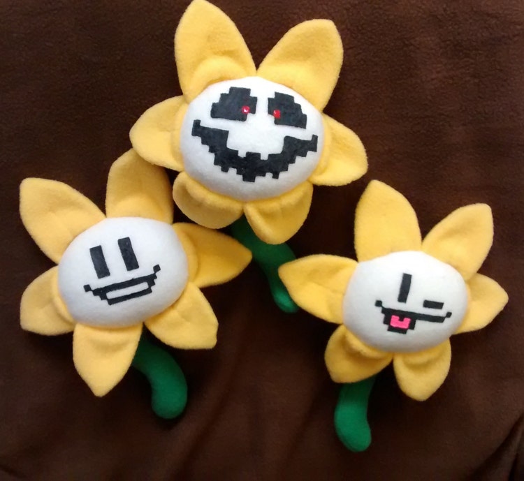 Flowey The Flower Plush by MillysPlushies on Etsy