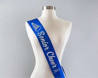 Senior Cheer Sash Cheerleading Sash Cheerleader Sash Cheer Competition Cheer Captain Sash Team Spirit Personalized Cheerleading Gifts