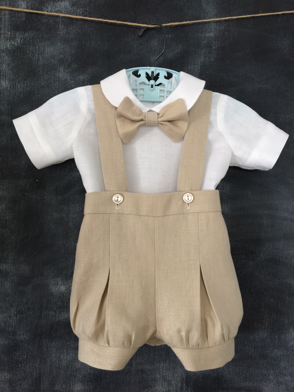 baby Linen Blessing Day Outfit, Toddler Christening Suit, Child's