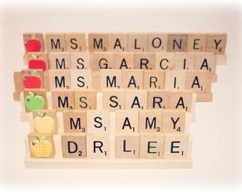 Teacher Name Plate, Teacher Appreciation Present, Teacher Gift, Custom Teacher Gift, School, Club, Elementary School, Preschool, Graduation