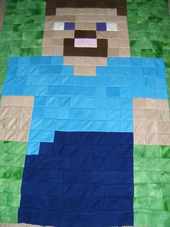 Minecraft Blanket – Free Pattern – Crochet