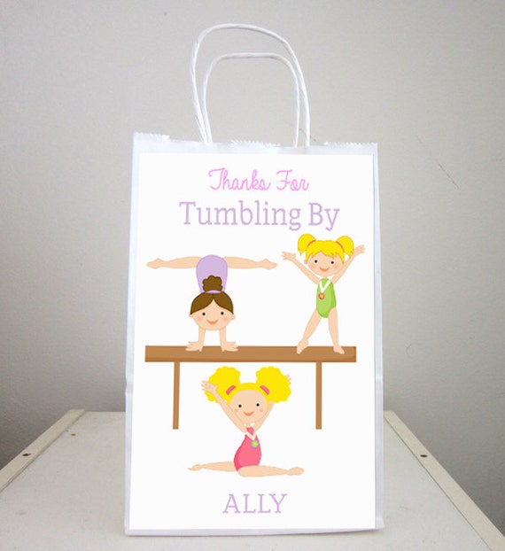 Gymnastics Goody Bags Gymnastics Favor Bags Gymnastics Party