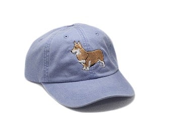 Corgi embroidered hat, baseball cap, dog lover gift, pet mom cap, dad hat, mom, dog agility, dog lover hat, embroidery, pembroke, welsh