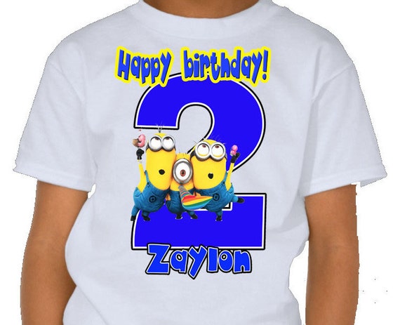 minions happy birthday shirt