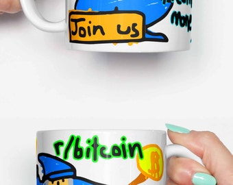Bitcoin magic internet money - funny mug, gifts for him, meme mug, unique mug, office mug, housewarming gift, gifts for her 4M081