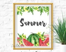 Popular items for watermelon sign on Etsy