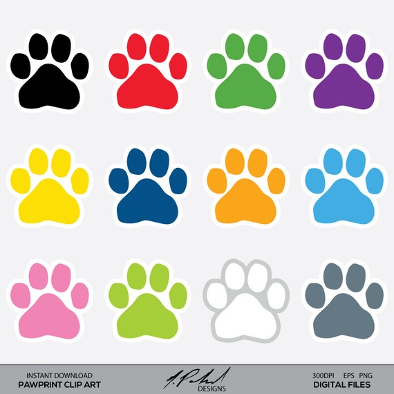 clip art animal paw prints - photo #14