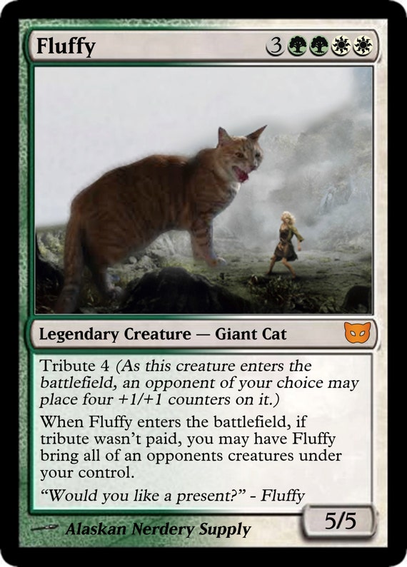 Items similar to YOUR PET on a Magic the Gathering Customized Foil Card ...