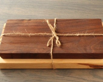 Wooden Cheese Board Set, Serving Board Set, Ambrosia Maple, Walnut, Wooden Cheese Board
