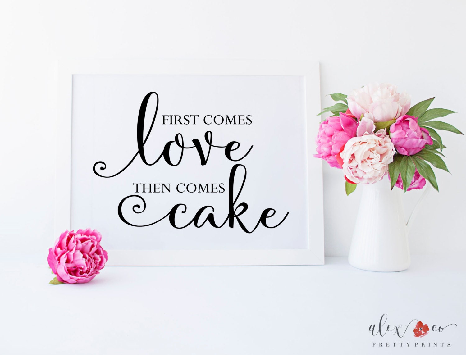 Wedding Cake Sign. Cake Table Sign. Cake by