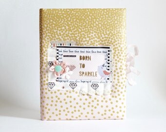 Girl's album scrapbook album scrap album scrapbooking photo album memory photo book kids photo album baby