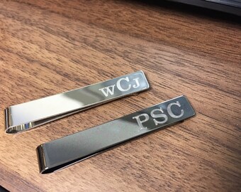 Tie Clip Personalized, Custom Tie Bar Clip, Custom Tie Clip, Personalized Tie Bar, Tie Tack, Gifts for Usher, Wedding Favors, Wedding Gift