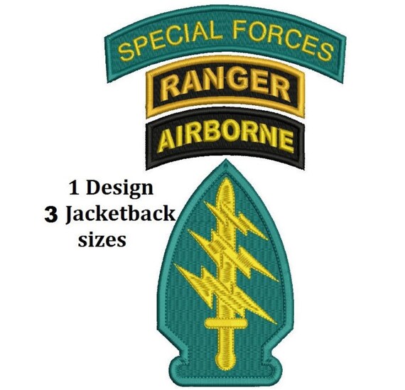 Special Forces Arrowhead with 3 tabs Ranger Airborne