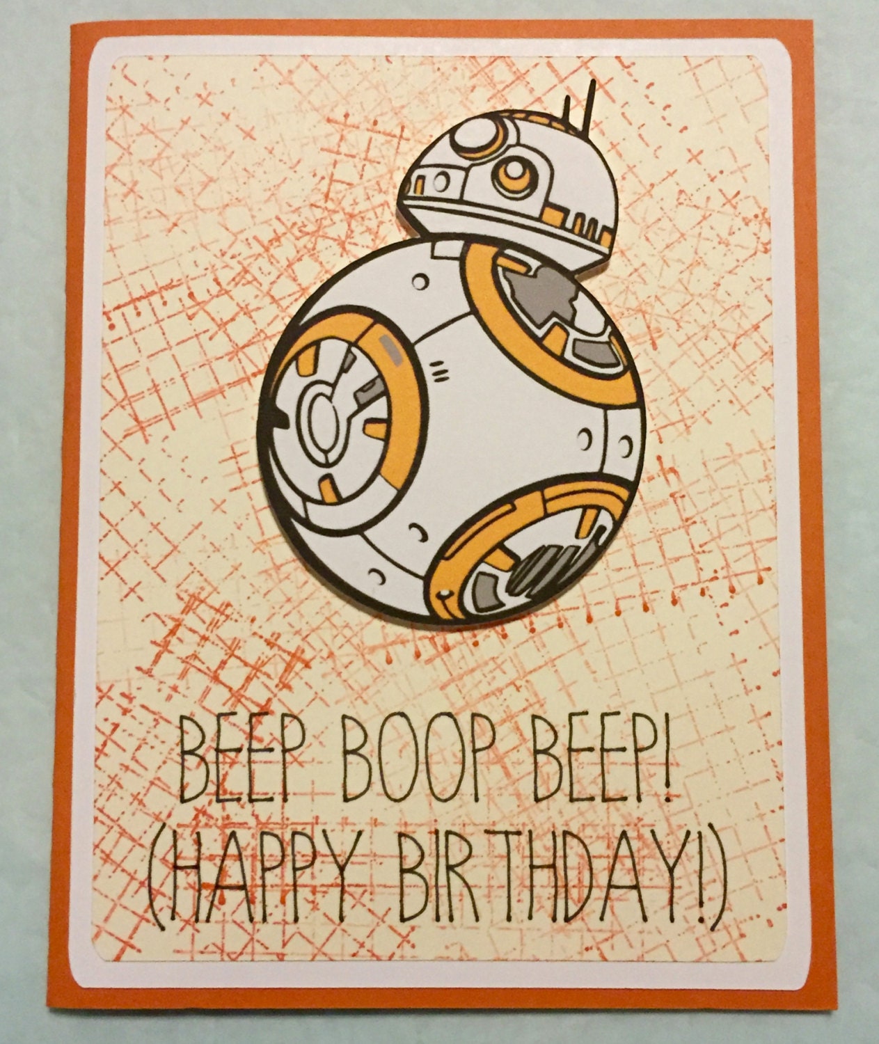 Disney Star Wars BB8 birthday greeting card