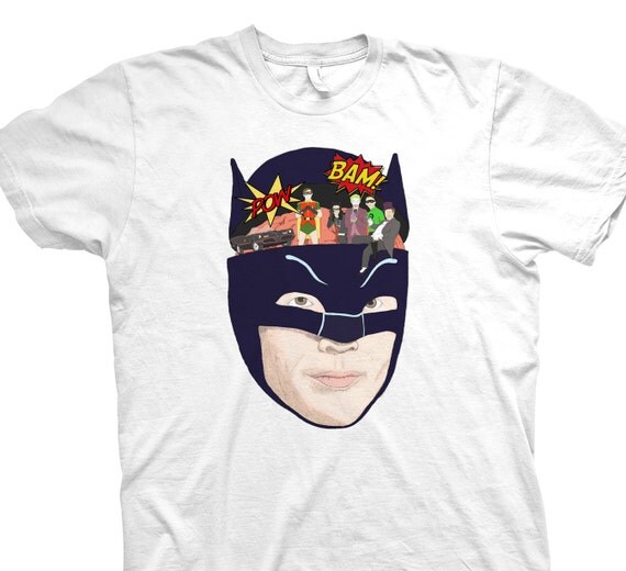 Batman T-Shirt Batman Tee Old school Retro Adam West