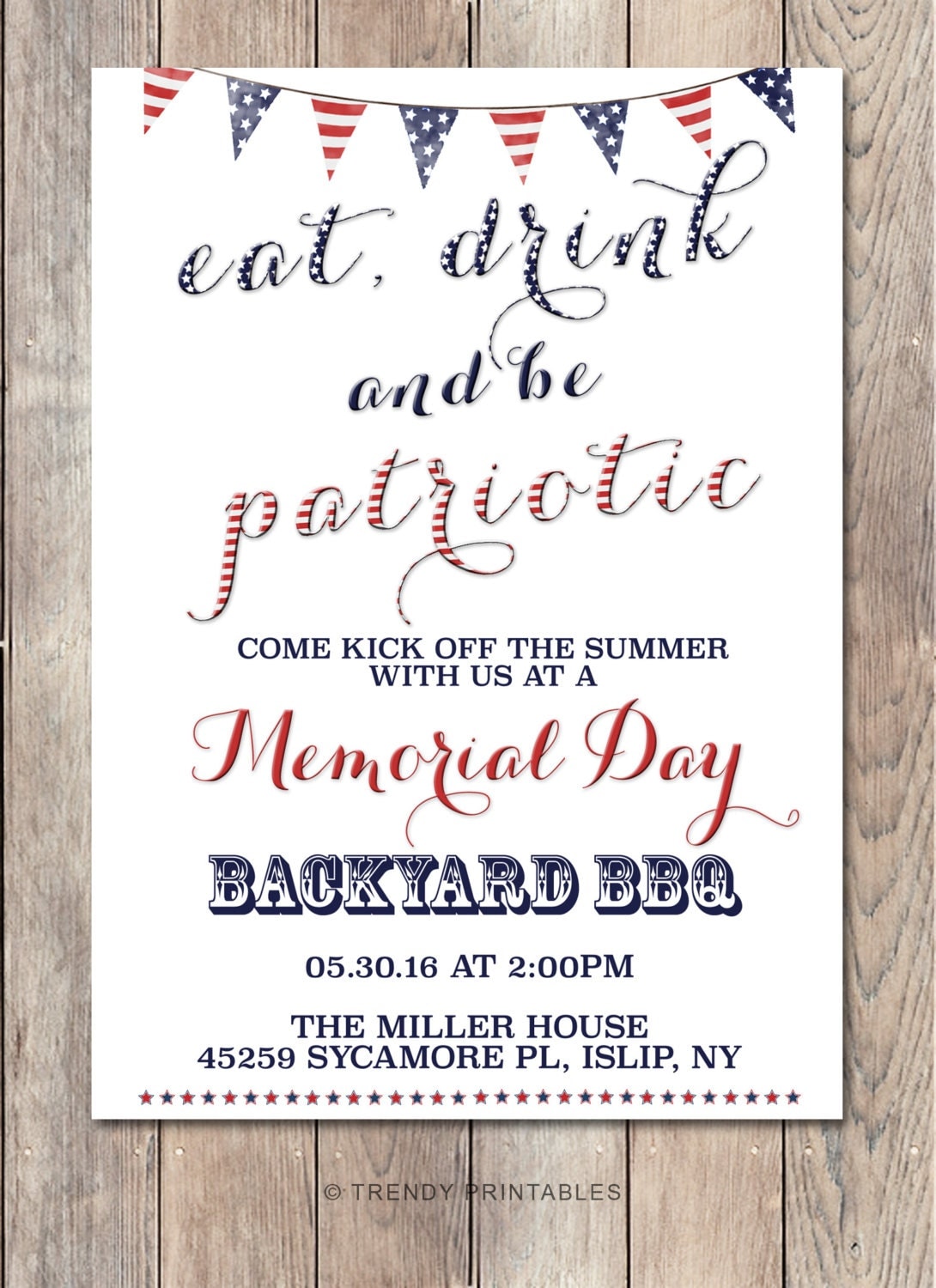 The Best Memorial Day Party Invitation - Home, Family, Style and Art Ideas