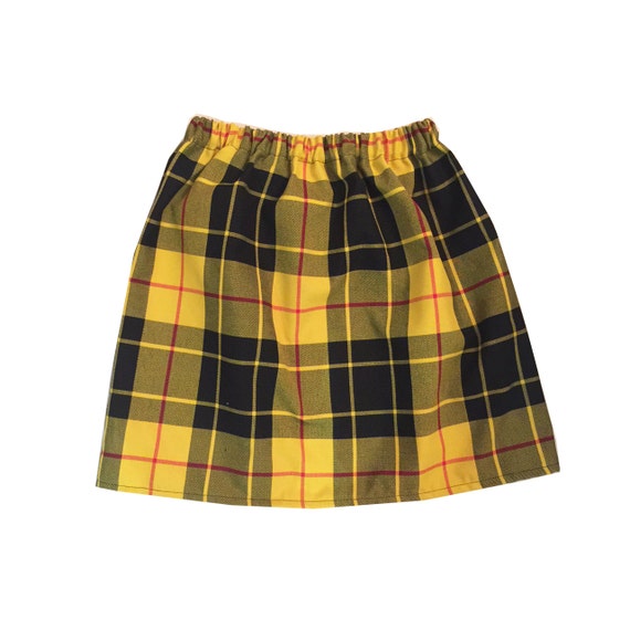 Yellow Tartan Plaid Skirt Clueless Outfit Cher By KARIZMAlondon Yellow Tartan Plaid Skirt Clueless Outfit Cher By KARIZMAlondon