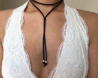 Simple Beaded Double Wrap Choker - COLOR OPTIONS