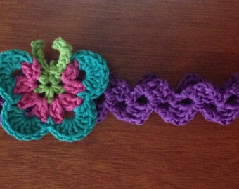Crochet Headband Pattern / Tutorial: Crochet Butterfly Headband, Crochet Pattern, Crochet Butterfly Pattern - Instant Download