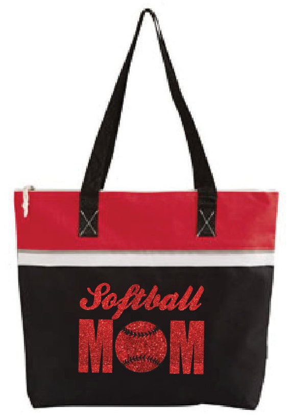 Softball Mom Bag L1610GS Softball Mom Baseball Mom by