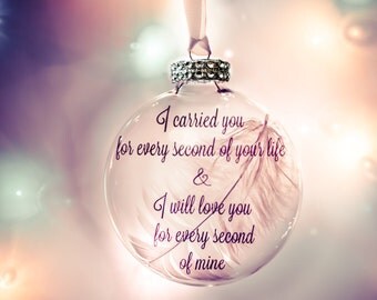 Miscarriage Ornament - Miscarriage Gift - Miscarriage Keepsake - Christmas in Heaven - Miscarriage Memorial - Mom of an Angel - Pregnancy
