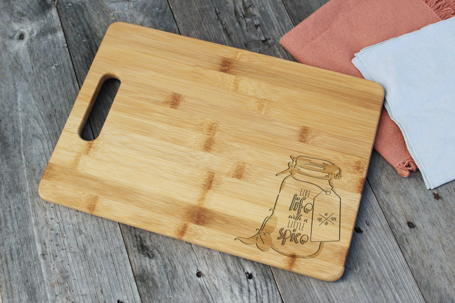 Personalized Cutting Board Engraved Custom Wood Cutting Board