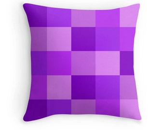 Purple Pillow, Purple Toss Pillow, Purple Geometric Pillow, Purple Pillow Cover, Purple Abstract Pillow, Purple Throw Pillow, Purple Bedroom