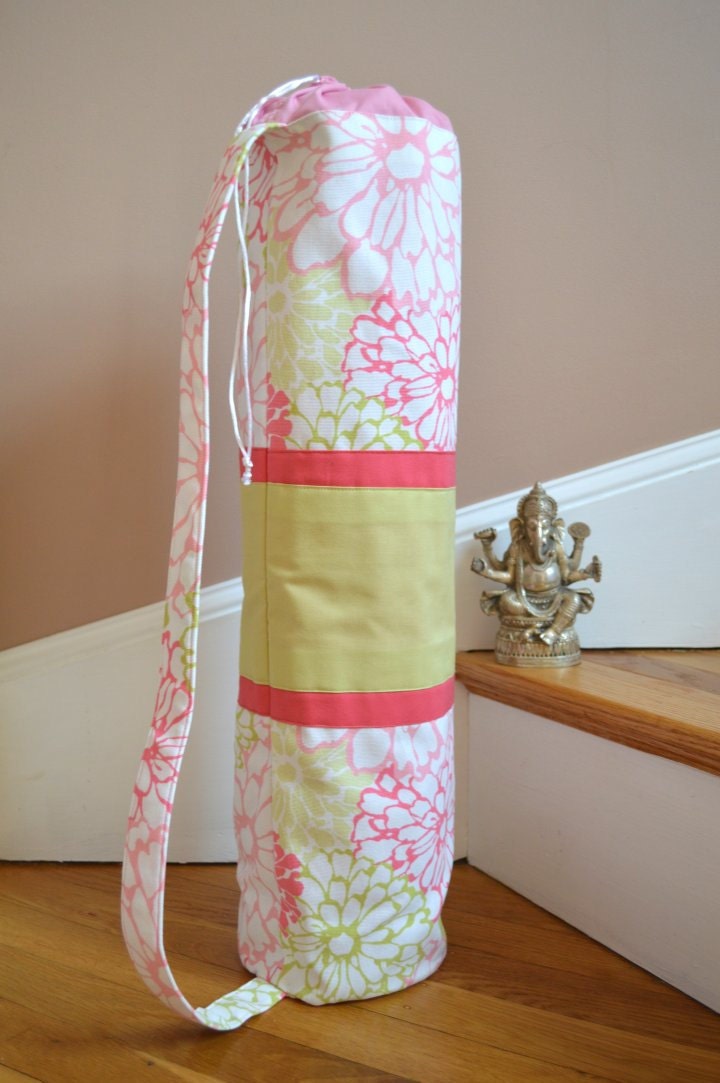 Handmade Oneofakind Yoga Mat Bag Asana by bLifebySonya on Etsy