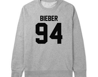Bieber 94 - For fangirl & fanboy - Gray/White Unisex Sweater - SWEATER-120
