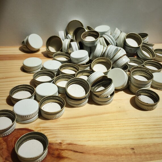 150 Vintage Metal Bottle Caps by PainlessPaperCuts on Etsy