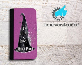 Hocus Pocus iPhone Case, iPhone book case, iPhone card holder, iPhone book case, Phone case for mom, Can add initials, name or change color!