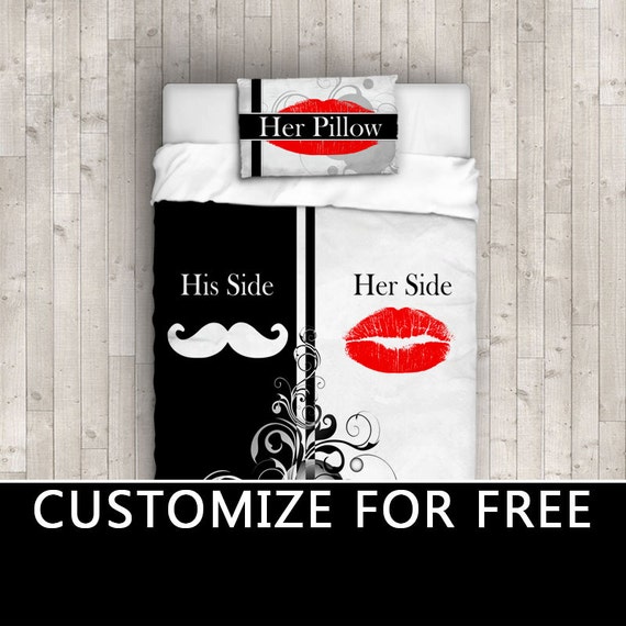 Hipster His Side Her Side Dorm Bedding His Hers Comforter